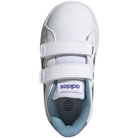 Chaussures Adidas Grand Court Lifestyle Hook and Loop HP8919 blanche 1