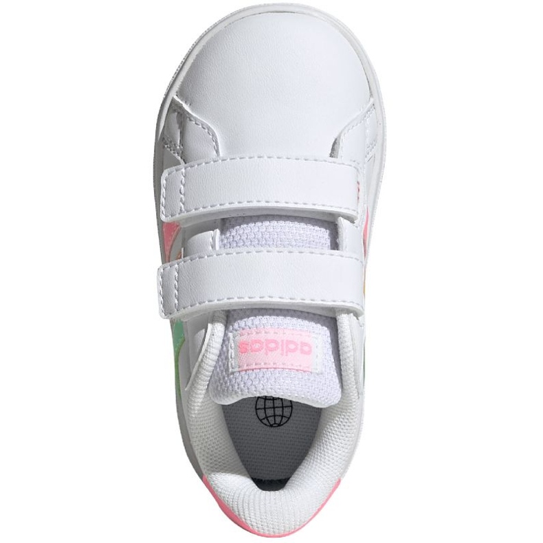 Chaussures Adidas Grand Court Lifestyle Hook and Loop HP8917 blanc 1