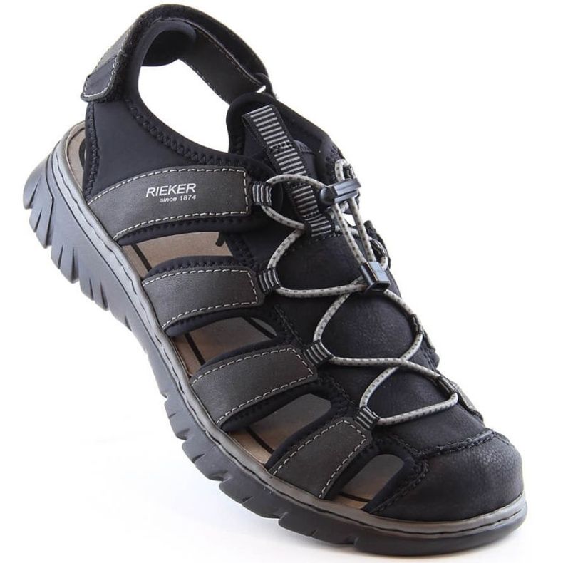 Rieker sandales fermées 26770-00 RKR584 noir 1