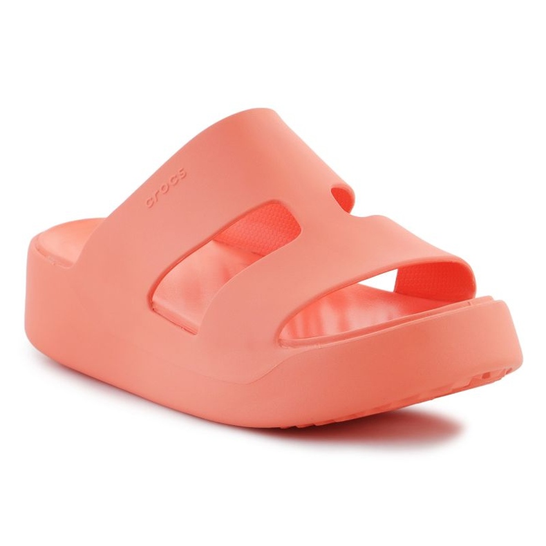 Tongs Crocs Getaway Platform H-Strap 209409-84F orange 1