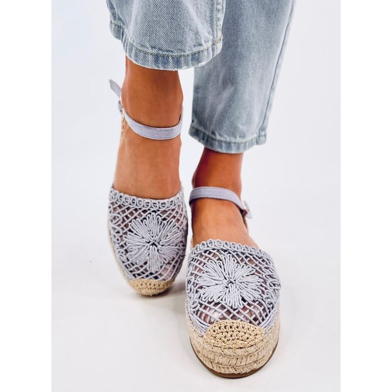 Premat Sandales espadrilles ajourées violettes 1