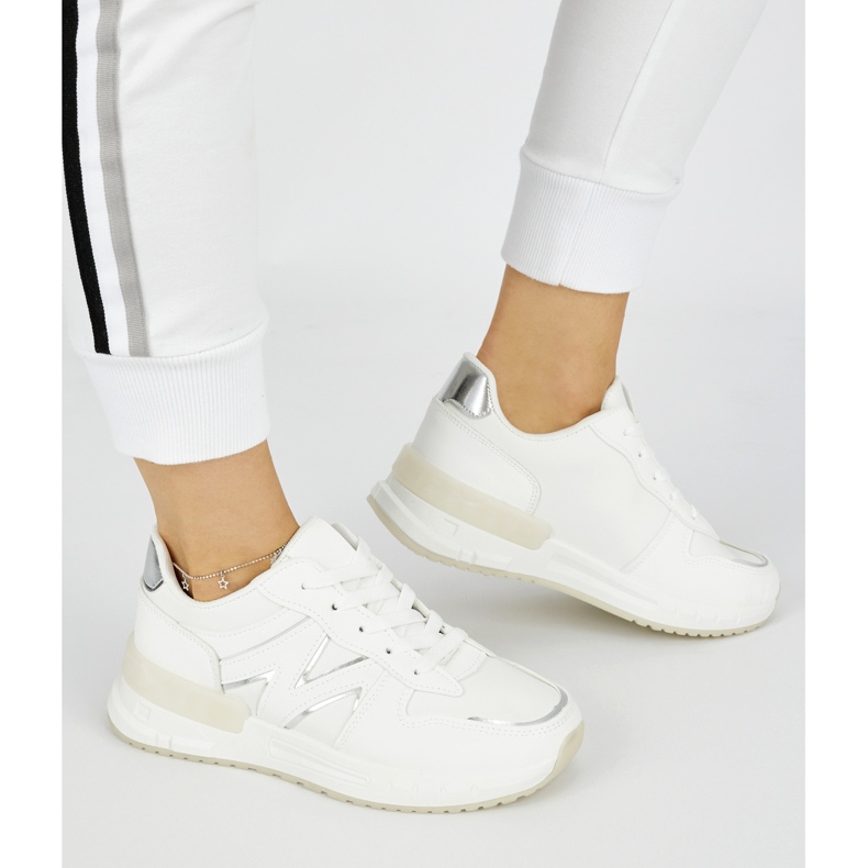 Baskets femme confortables blanches 1