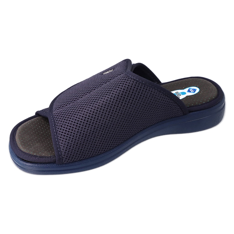 Dr.ORTO Befado chaussons pour hommes avec Velcro, pu 078M002, bleu marine 1