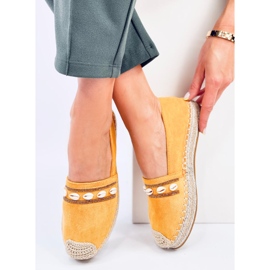 Espadrilles coquillage jaune océan 3