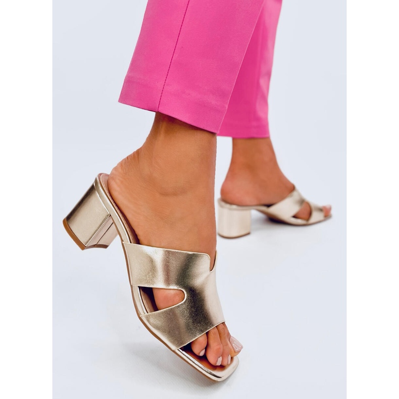 Tongs à talons Vallon Gold d'or 2 Tongs à talons Vallon Gold d'or 2