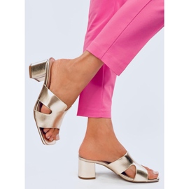 Tongs à talons Vallon Gold d'or 1 Tongs à talons Vallon Gold d'or 1