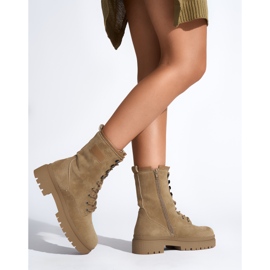 Bottines femme à lacets marron brun 2 Bottines femme à lacets marron brun 2