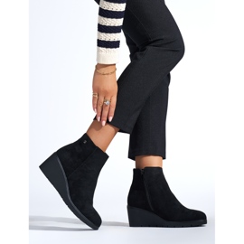 Bottines compensées noires le noir 3