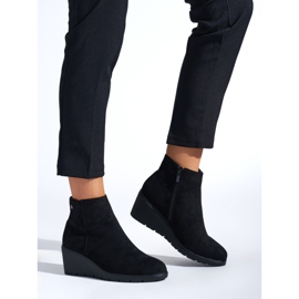 Bottines compensées noires le noir 1