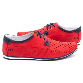 KOMODO Laceurs de chaussures pour hommes 875 ans rouge 3