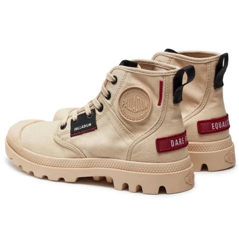 Chaussures Palladium Papa Hi Patch 79117-260-M beige 1
