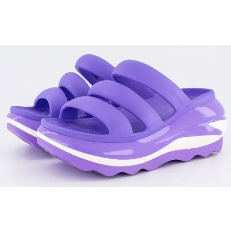 Sabots Crocs Mega Crush à triple sangle 209842-5AJ violet 1