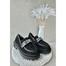 Mocassins Femme À Bride Décorative Noir Nancille 2