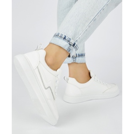 Baskets femme blanches 2