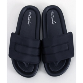 Pantoufles Cueto en nylon noir le noir 2