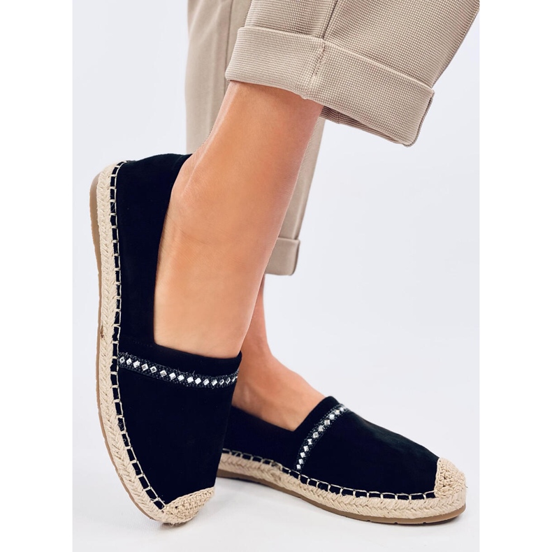 Etance Espadrilles femme noires le noir 2