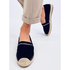 Etance Espadrilles femme noires le noir 1