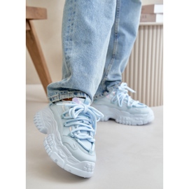Baskets Femme Bleues Sur Semelle Massive Nevela 2