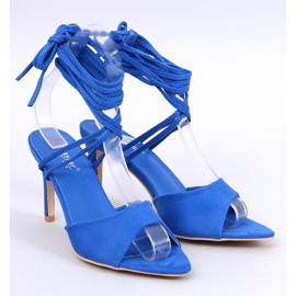 Sandales à talons hauts à lacets Gennaro Blue bleu 1