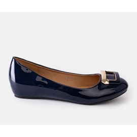 Ballerines bleu marine avec boucle Lillie 1