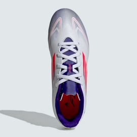 Chaussures de football Adidas F50 Club FxG IF1382 blanche 1 Chaussures de football Adidas F50 Club FxG IF1382 blanche 1