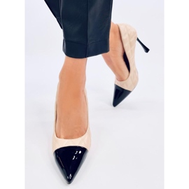 Chanelkikikiki Sheltoni Talons hauts beiges 1