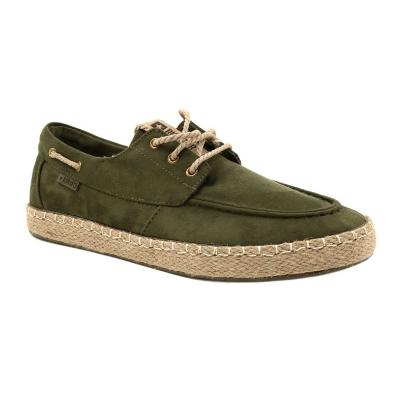 Espadrilles à lacets pour hommes Big Star NN174055 Kaki vert 1 Espadrilles à lacets pour hommes Big Star NN174055 Kaki vert 1