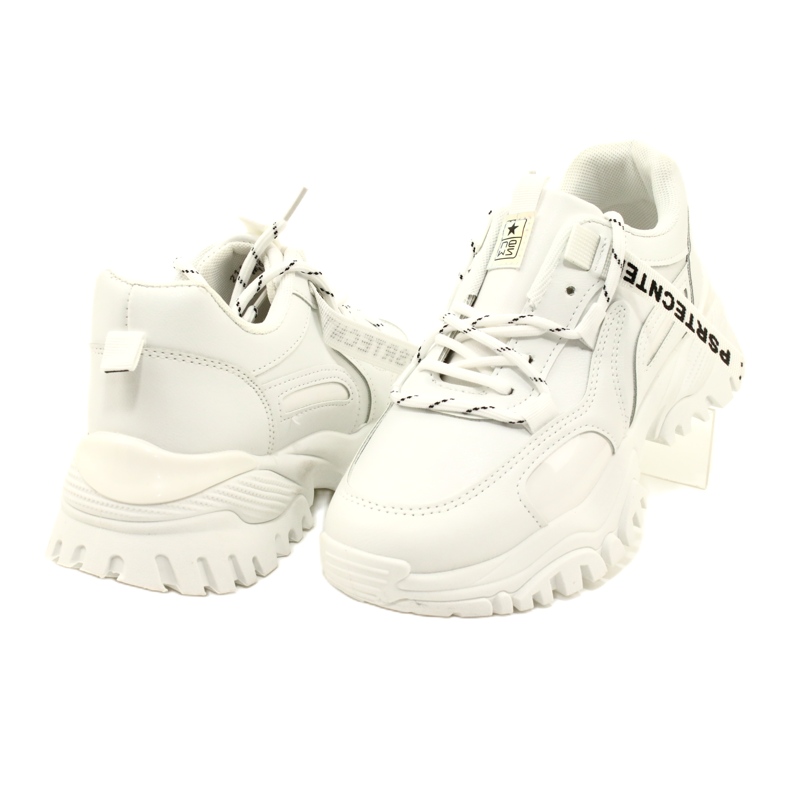 Evento Baskets de sport pour femmes News 21SP26-3925 blanc blanche 5 Evento Baskets de sport pour femmes News 21SP26-3925 blanc blanche 5