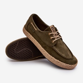 Espadrilles à lacets pour hommes Big Star NN174055 Kaki vert 1 Espadrilles à lacets pour hommes Big Star NN174055 Kaki vert 1