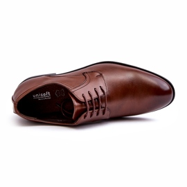 Chaussures en cuir marron pour hommes brun 2