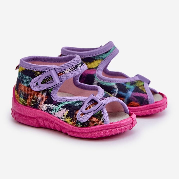 Lemigo Chaussons enfants Nel 310-06 Gokids Multicolore violet 1