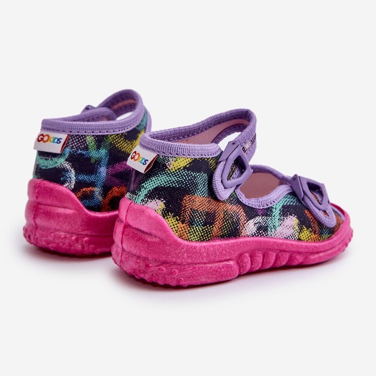 Lemigo Chaussons enfants Nel 310-06 Gokids Multicolore violet 2 Lemigo Chaussons enfants Nel 310-06 Gokids Multicolore violet 2