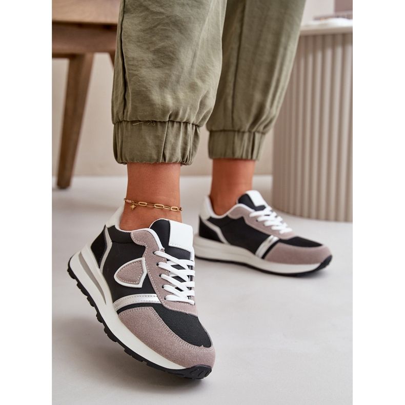 Baskets Femme Avec Paillettes Noir Velaniela 2