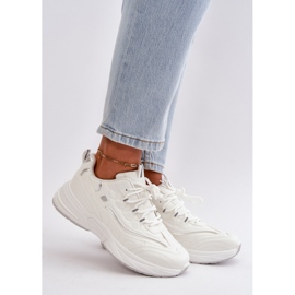 Chaussures de Sport Baskets en Cuir Eco Blanc Verilisse 1
