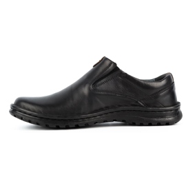 Kampol Mocassins homme en cuir 12KAM noir le noir 1 Kampol Mocassins homme en cuir 12KAM noir le noir 1