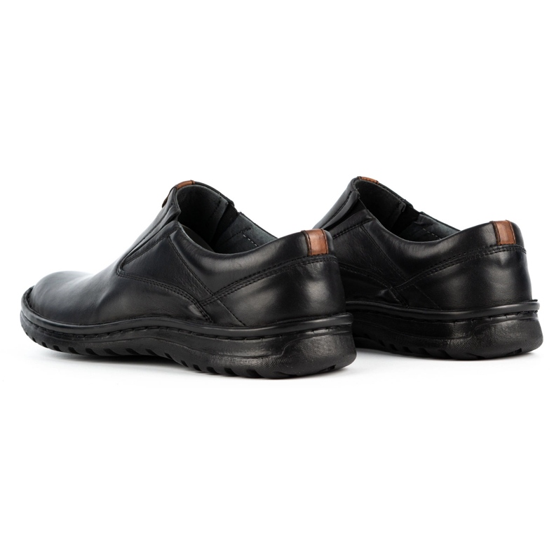 Kampol Mocassins homme en cuir 12KAM noir le noir 5 Kampol Mocassins homme en cuir 12KAM noir le noir 5