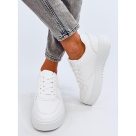 Baskets femme Lees blanches 1