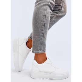 Baskets femme Lees blanches 2