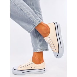 Baskets classiques femme Fargis Beige 4