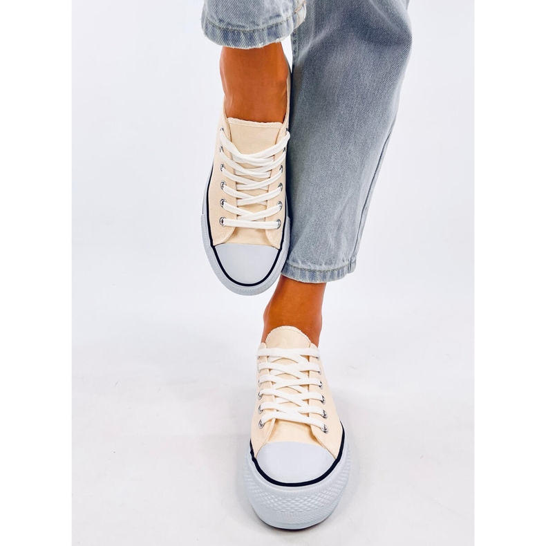 Baskets classiques femme Fargis Beige 1