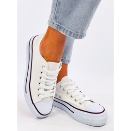 Baskets classiques femme Fargis White blanche 2