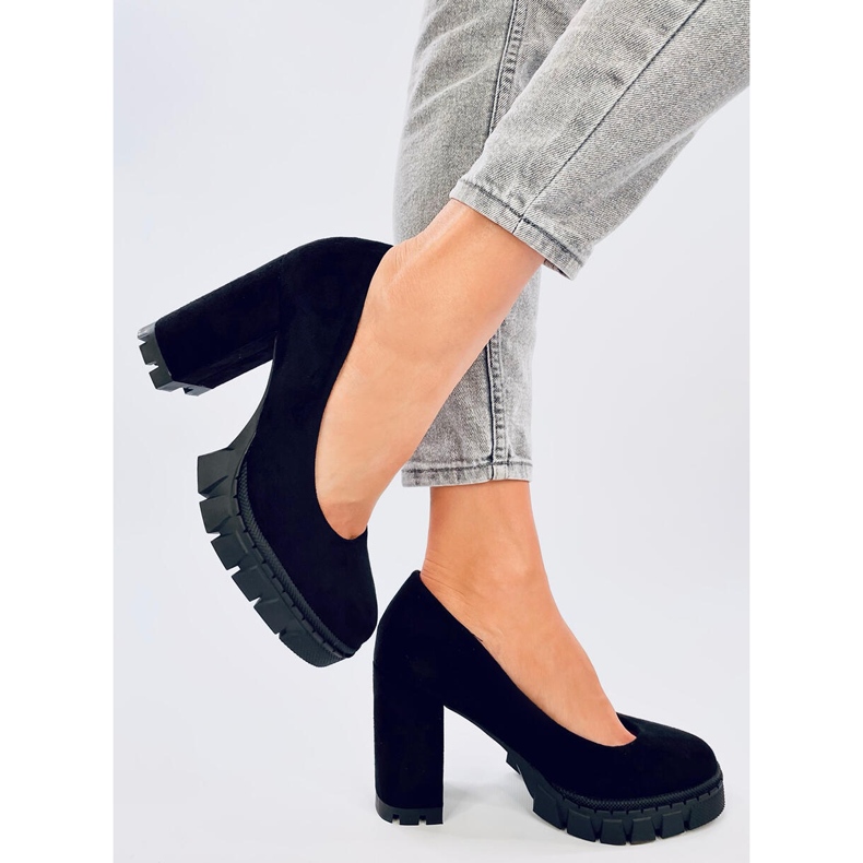 Escarpins à talons hauts et plateforme Angela Black noir 2