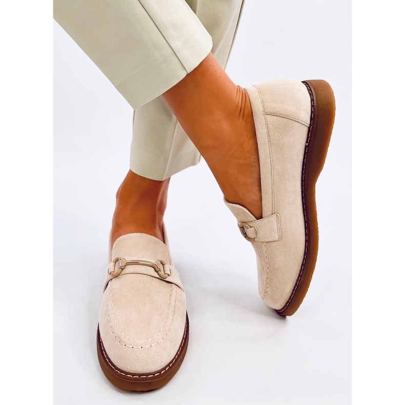 Mocassins femme en daim beige States 1