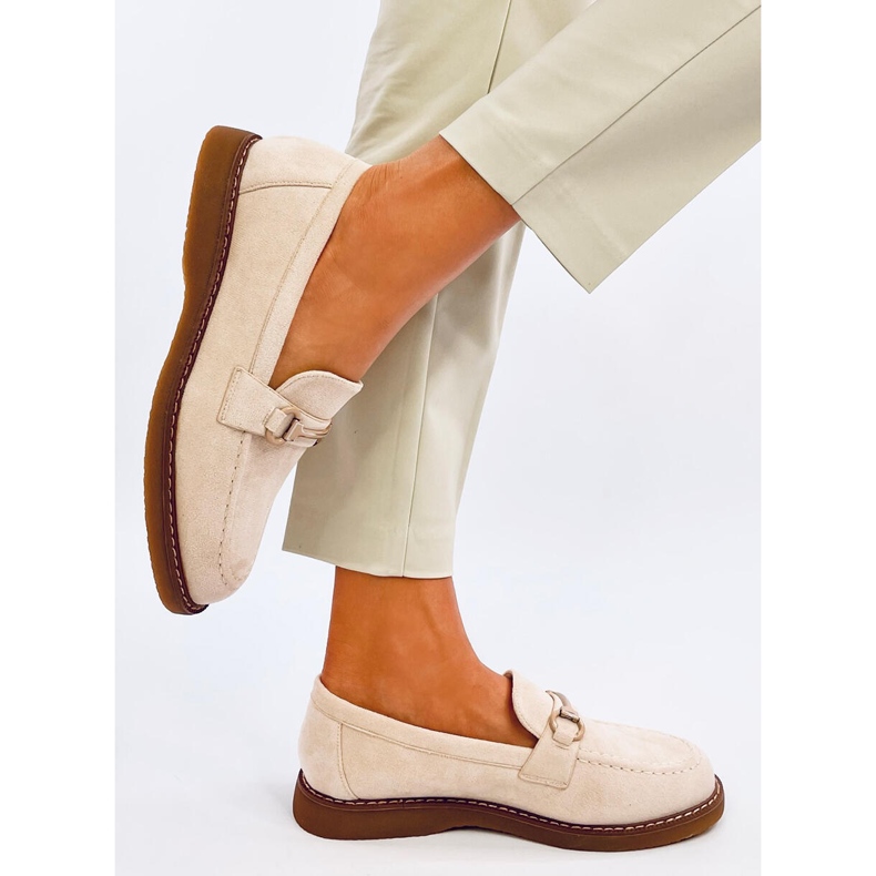 Mocassins femme en daim beige States 2