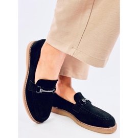 Mocassins femme en daim States Noir le noir 2
