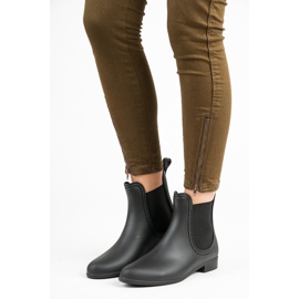 Vices New Collection Bottes en caoutchouc noir, étaux 1