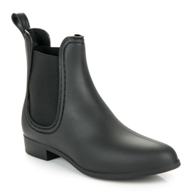 Vices New Collection Bottes en caoutchouc noir, étaux le noir 2