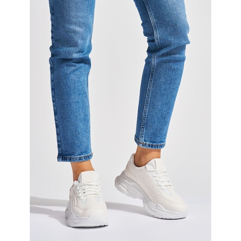 Baskets femme blanches 2