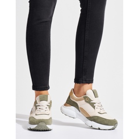 Baskets vertes pour femme 1