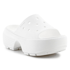 Crocs Stomp Slide 209346-0WV tongs blanche 1